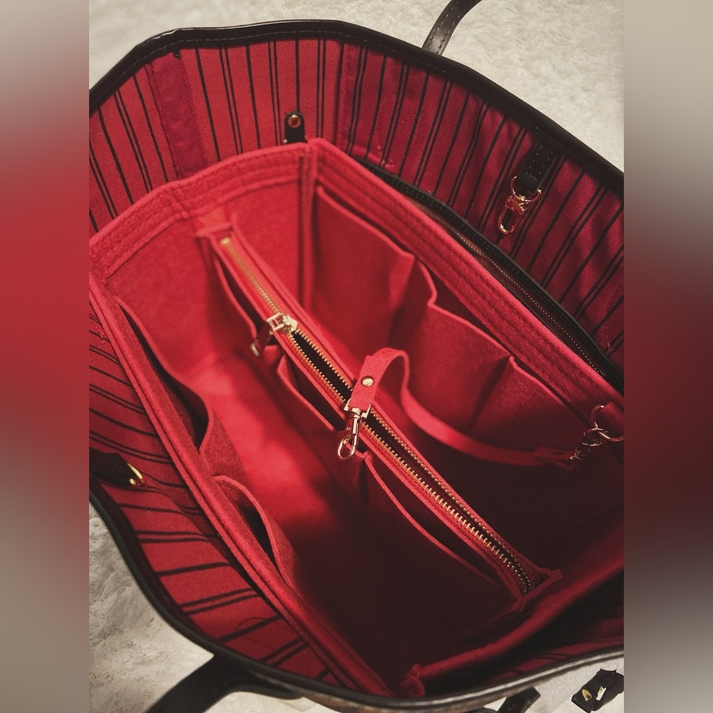 FELT beige insert pocket ORGANIZER Neverfull MM